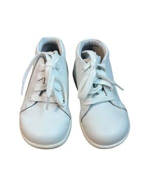 Stride Rite Jamie White Leather Walker Shoes Boys Size 5M Soft Motion